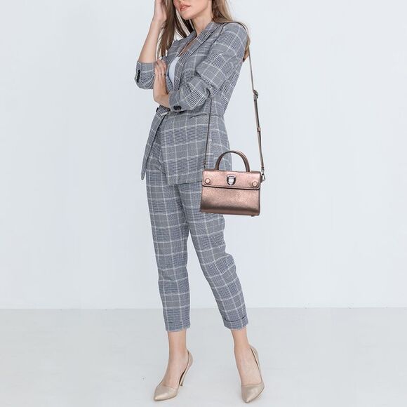 Dior Bronze Leather Mini Diorever Tote - Picture 2 of 4